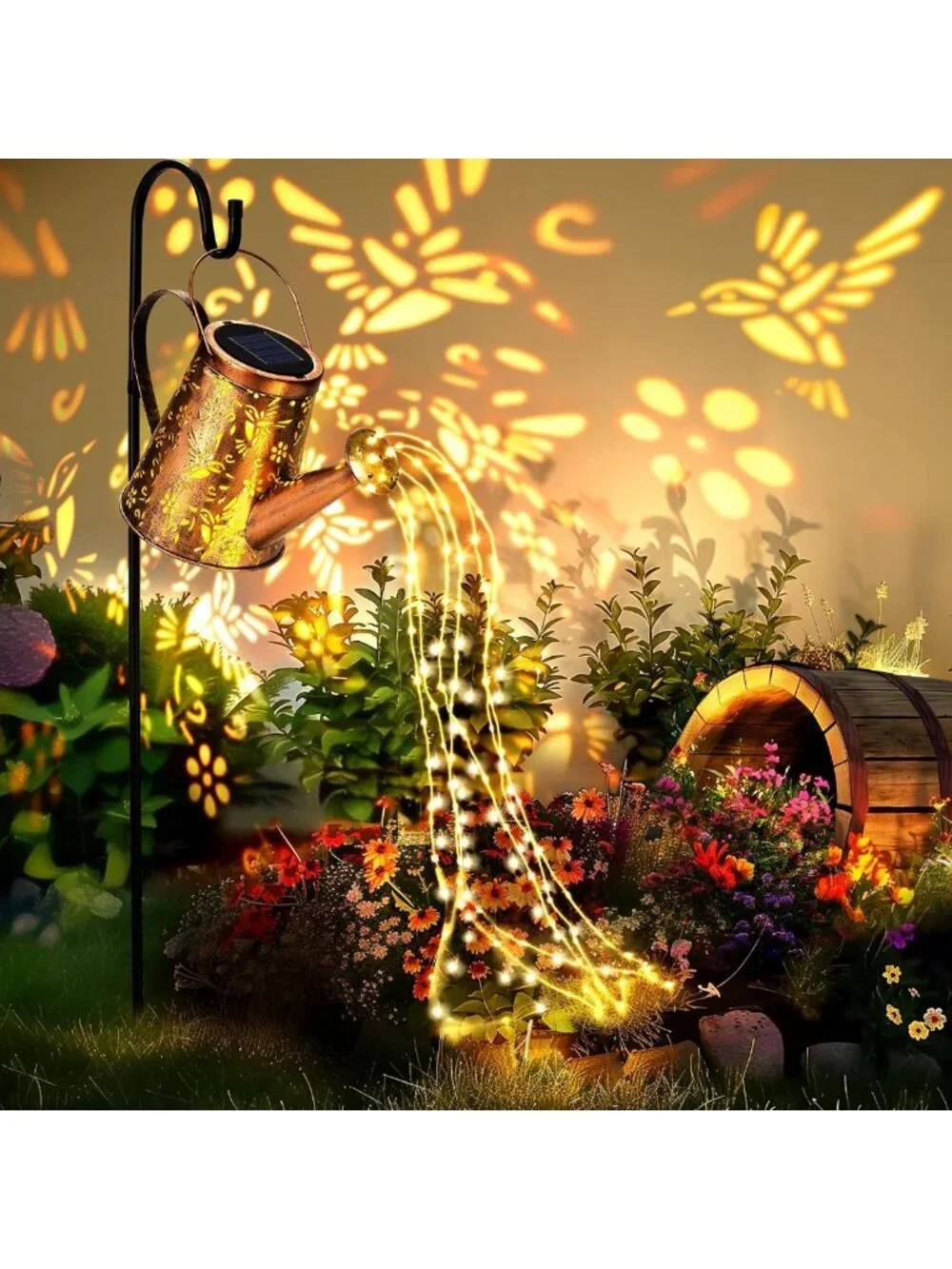 Large Solar Watering Can Lantern | Outdoor Hanging Decor, Perfect Gardening Gift